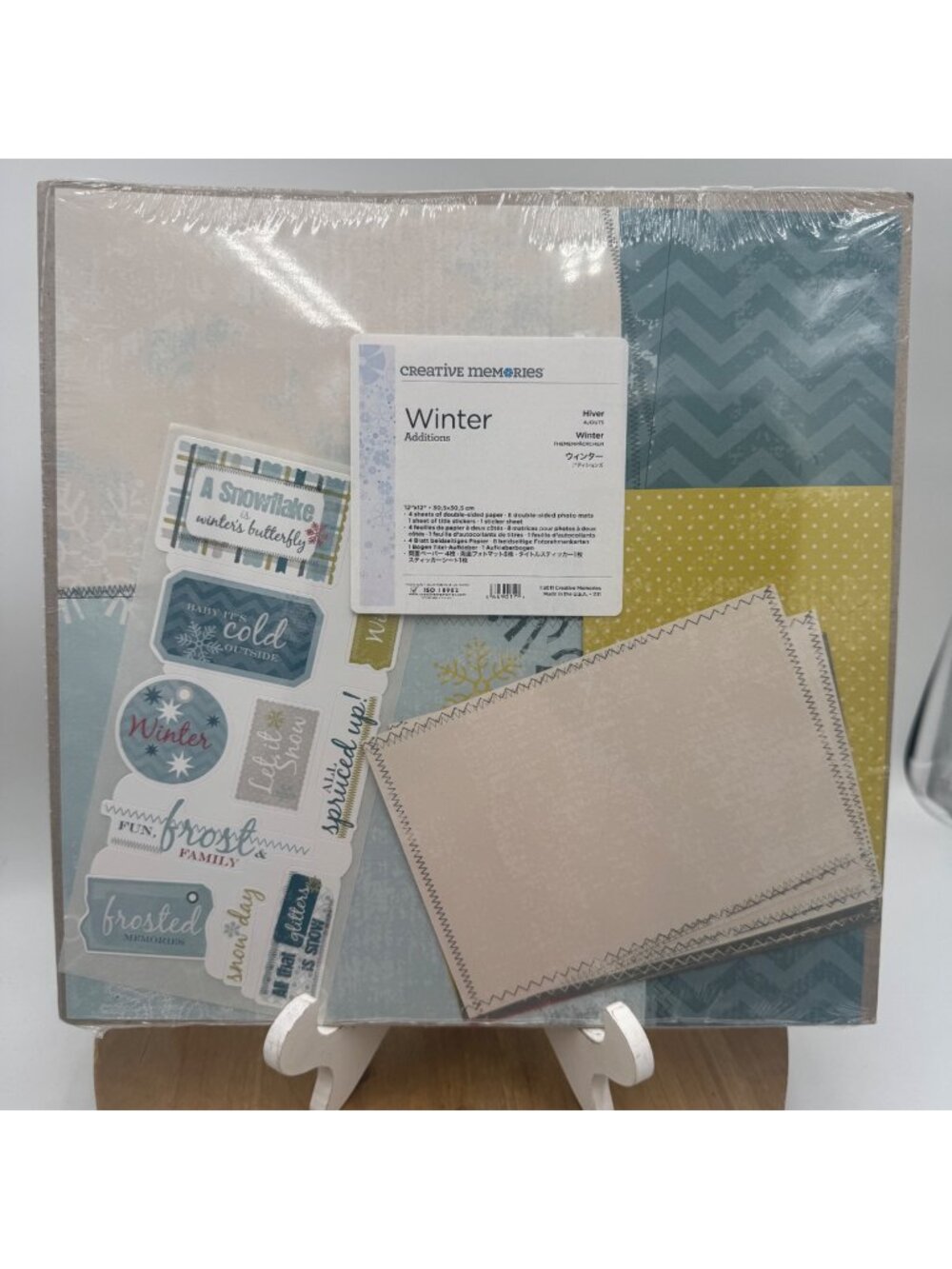 Creative Memories Winter Additions themed paper pack new